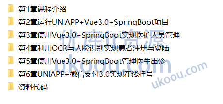 SpringBoot2.X+Vue+UniAPP，全栈开发医疗小程序