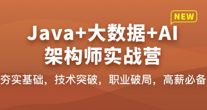 Java+大数据+AI架构师实战营